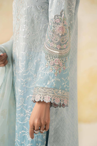 Maira B | Ready to Wear | DW-EF25-13 Blue by Maria Faisal - Registered Vendor of : Maria B - type : Wedding Dress - 100% original wedding dresses