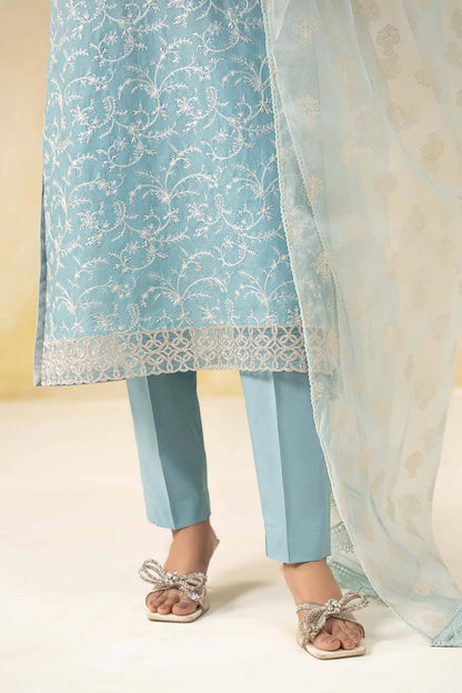 Maira B | Ready to Wear | DW-EF25-13 Blue by Maria Faisal - Registered Vendor of : Maria B - type : Wedding Dress - 100% original wedding dresses