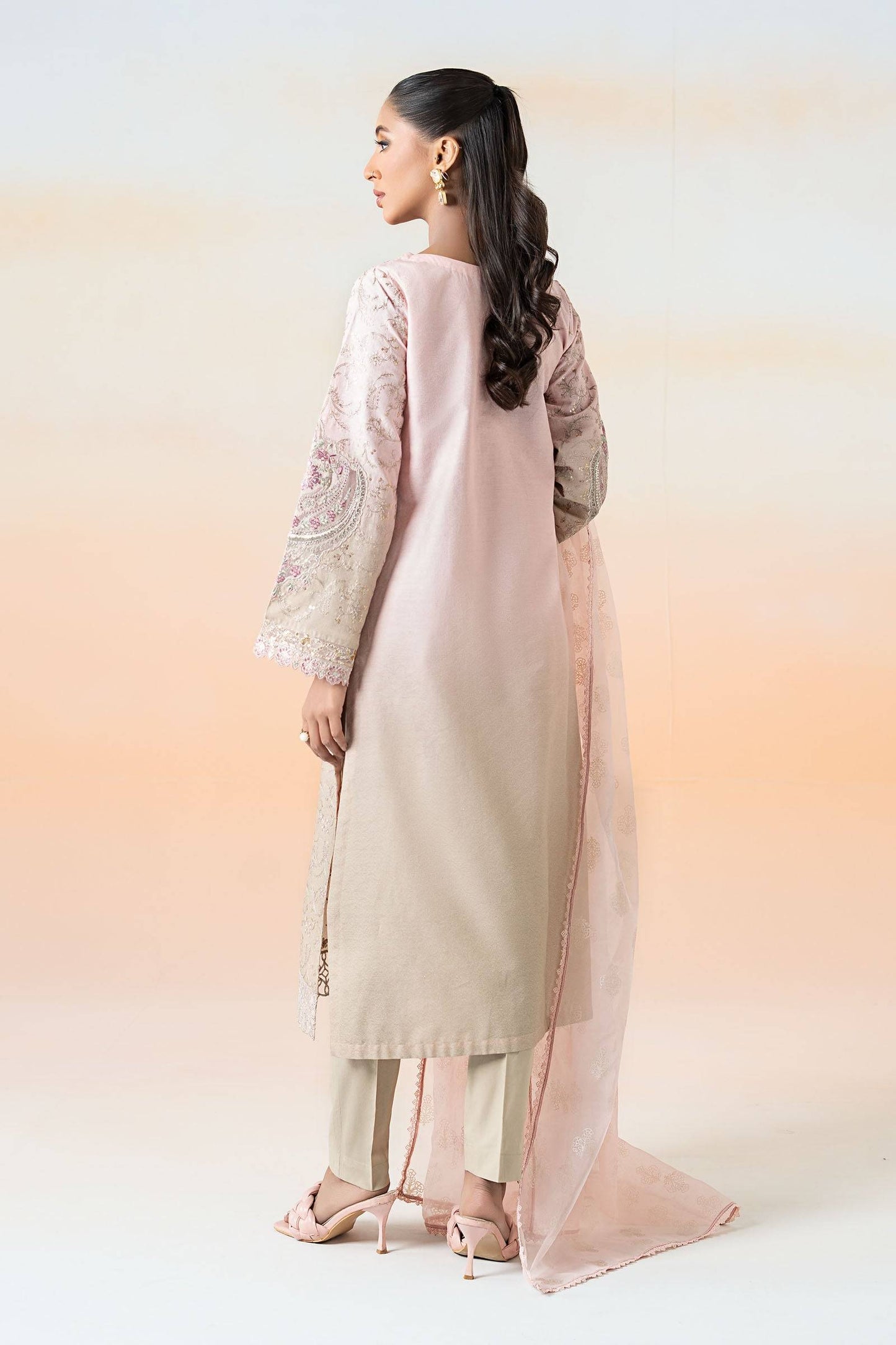 Maira B | Ready to Wear | DW-EF25-13 Pink by Maria Faisal - Registered Vendor of : Maria B - type : Wedding Dress - 100% original wedding dresses