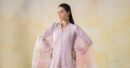 Maira B | Ready to Wear | DW-EF25-151 Lilac by Maria Faisal - Registered Vendor of : Maria B - type : Wedding Dress - 100% original wedding dresses