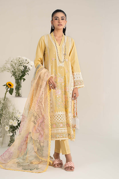 Maira B | Ready to Wear | DW-EF25-151 Yellow by Maria Faisal - Registered Vendor of : Maria B - type : Wedding Dress - 100% original wedding dresses