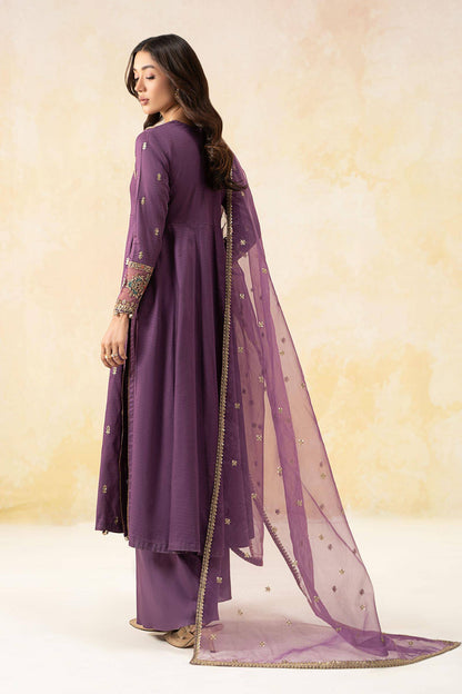 Maira B | Ready to Wear | DW-EF25-19 Purple by Maria Faisal - Registered Vendor of : Maria B - type : Wedding Dress - 100% original wedding dresses