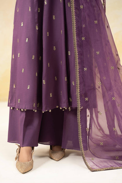 Maira B | Ready to Wear | DW-EF25-19 Purple by Maria Faisal - Registered Vendor of : Maria B - type : Wedding Dress - 100% original wedding dresses