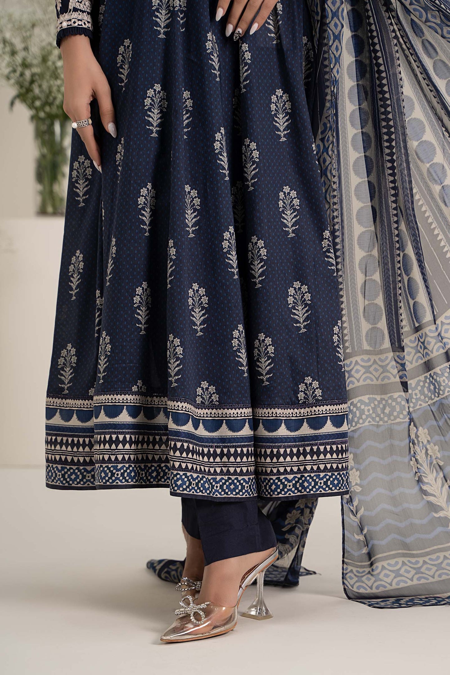 Maira B | Ready to Wear | DW-EF25-22 Blue by Maria Faisal - Registered Vendor of : Maria B - type : Wedding Dress - 100% original wedding dresses