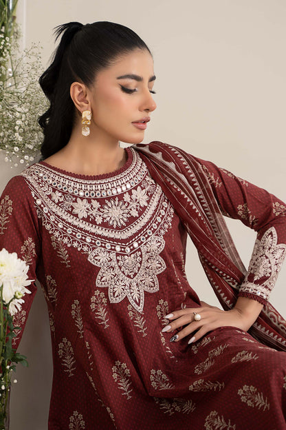 Maira B | Ready to Wear | DW-EF25-22 Maroon by Maria Faisal - Registered Vendor of : Maria B - type : Wedding Dress - 100% original wedding dresses