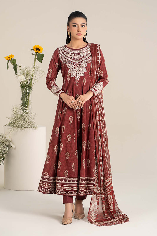 Maira B | Ready to Wear | DW-EF25-22 Maroon by Maria Faisal - Registered Vendor of : Maria B - type : Wedding Dress - 100% original wedding dresses