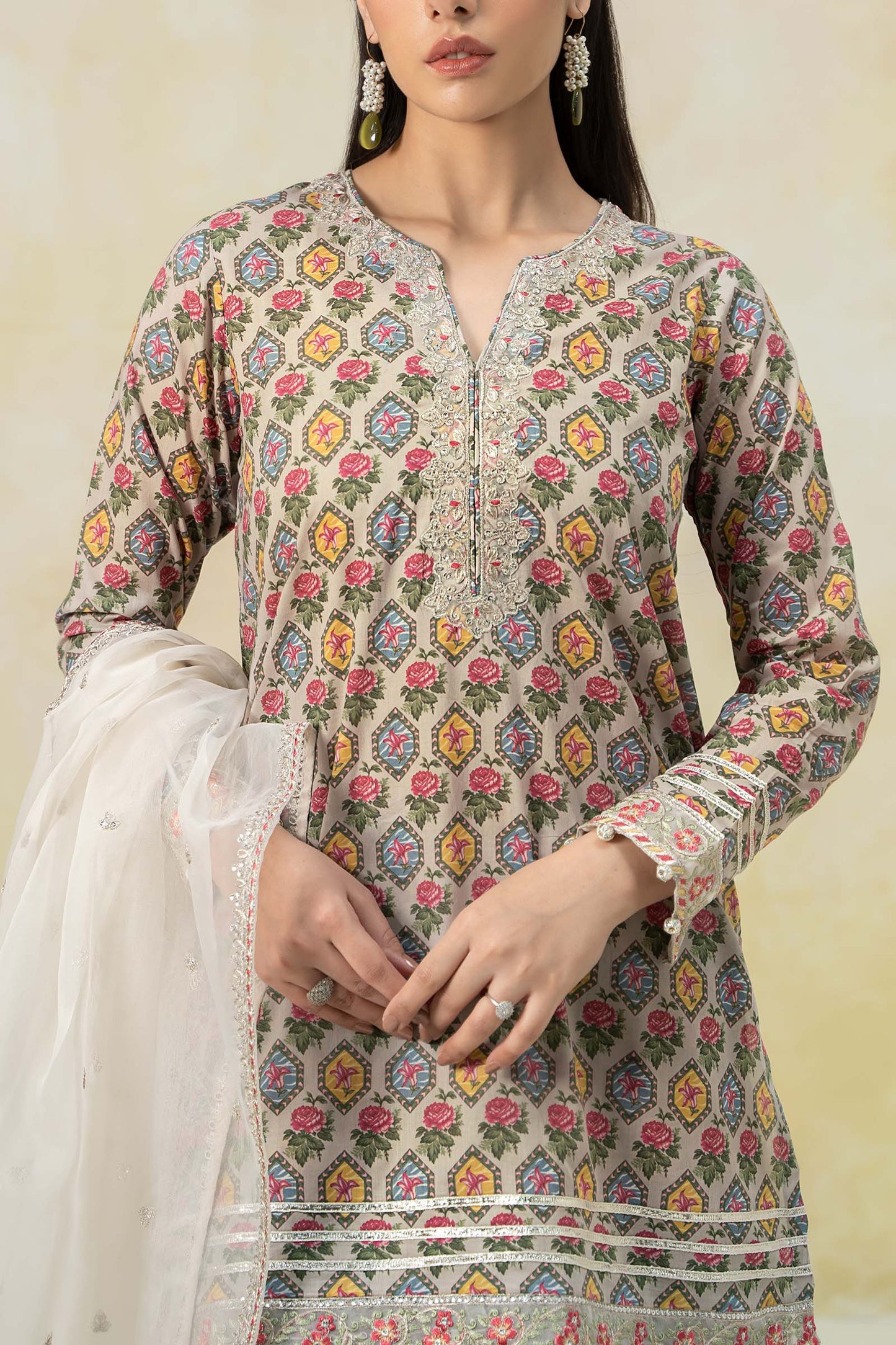 Maria B | Luxury Pret 25 | DW-EF25-25 by Maria Faisal - Registered Vendor of : Maria B - type : Ladies Clothes - 100% original wedding dresses