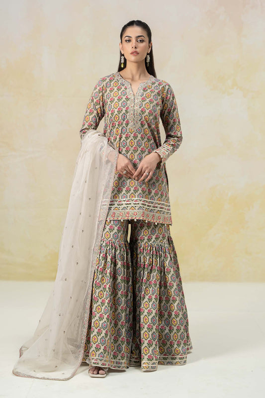 Maria B | Luxury Pret 25 | DW-EF25-25 by Maria Faisal - Registered Vendor of : Maria B - type : Ladies Clothes - 100% original wedding dresses