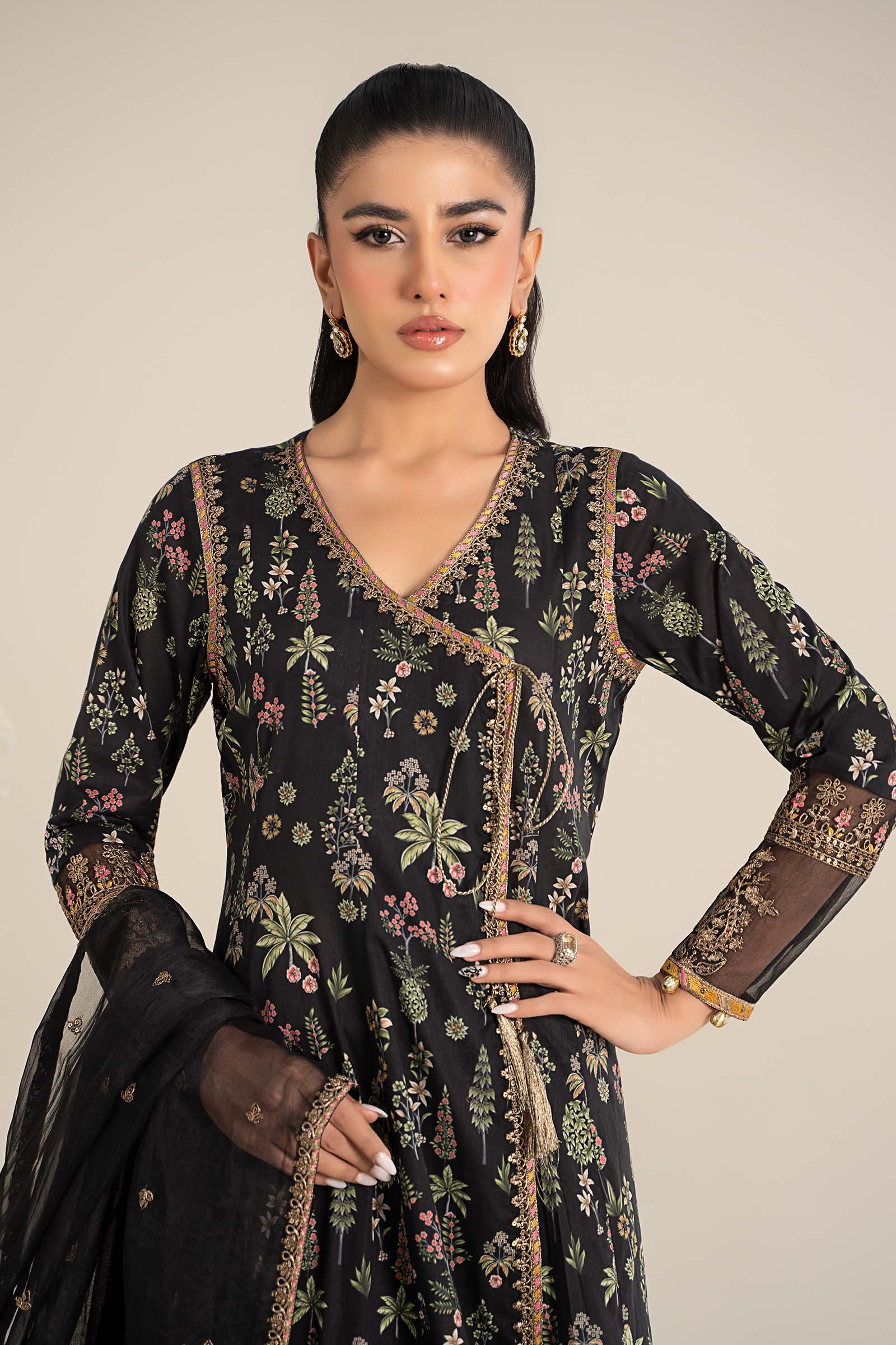 Maria B | Eid Collection Pret | DW-EF25-26R1 - Dress - available at Maria Faisal in UK and USA.
