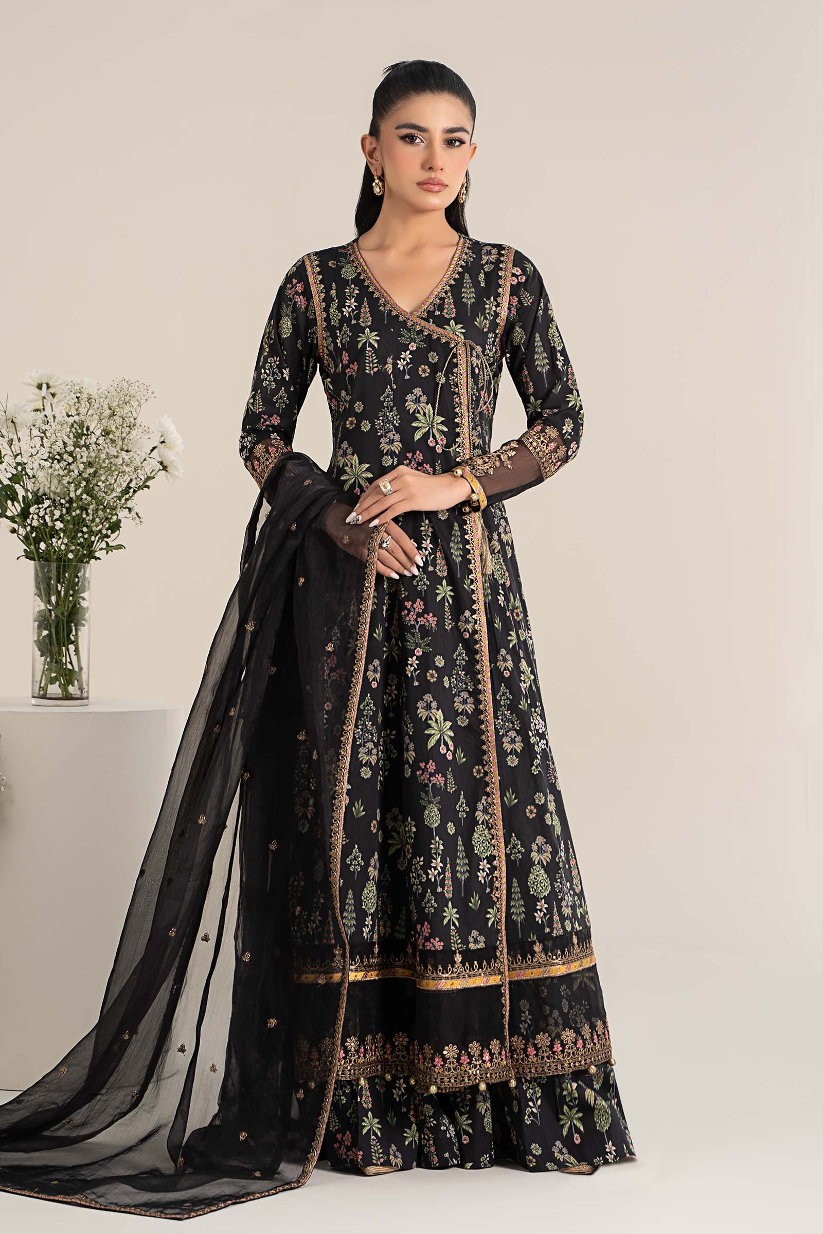 Maria B | Eid Collection Pret | DW-EF25-26R1 - Dress - available at Maria Faisal in UK and USA.