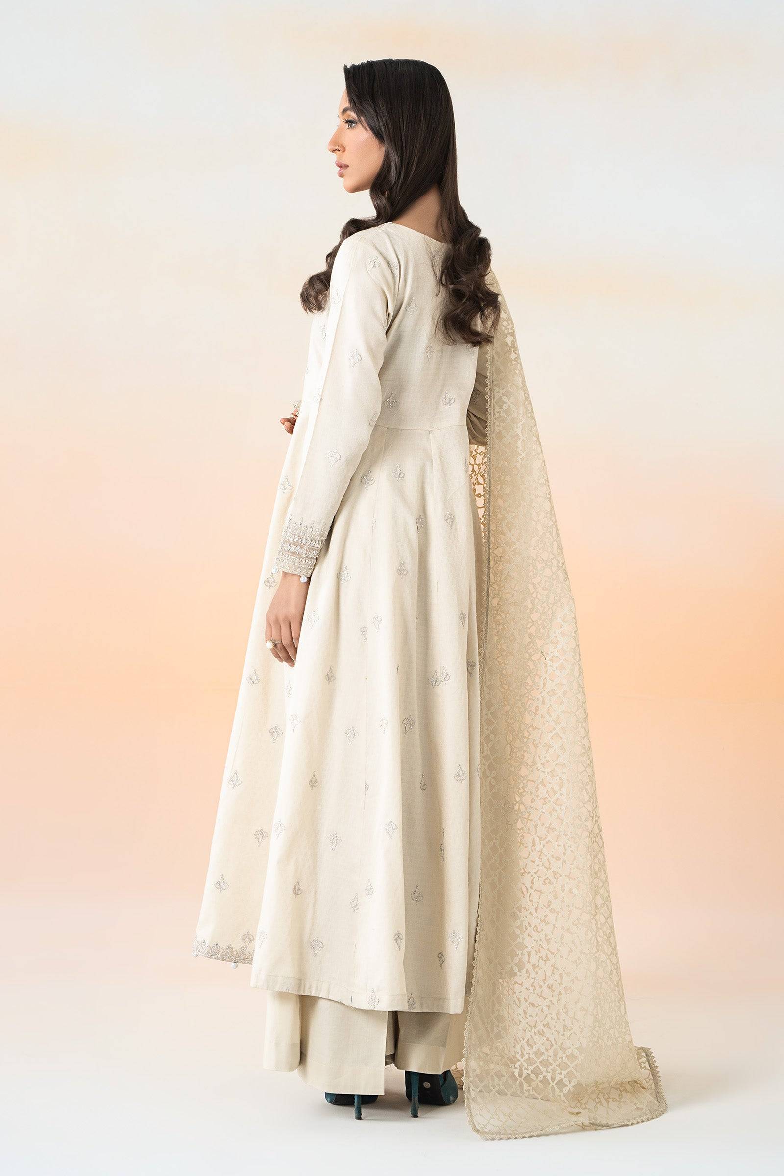 Maira B | Ready to Wear | DW-EF25-30 Beige by Maria Faisal - Registered Vendor of : Maria B - type : Wedding Dress - 100% original wedding dresses