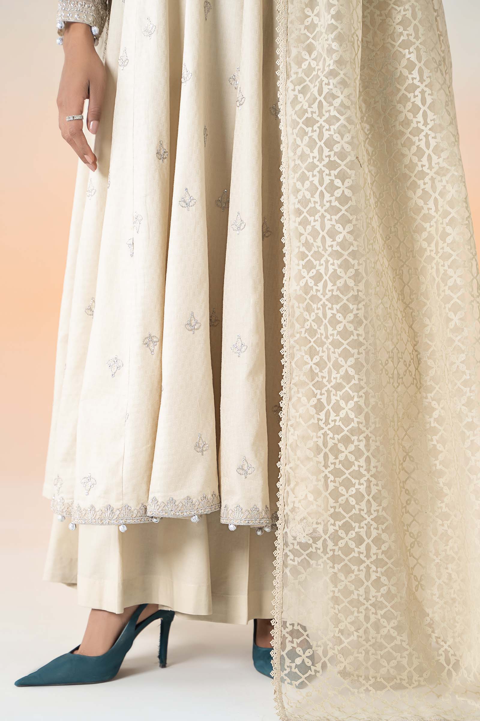 Maira B | Ready to Wear | DW-EF25-30 Beige by Maria Faisal - Registered Vendor of : Maria B - type : Wedding Dress - 100% original wedding dresses