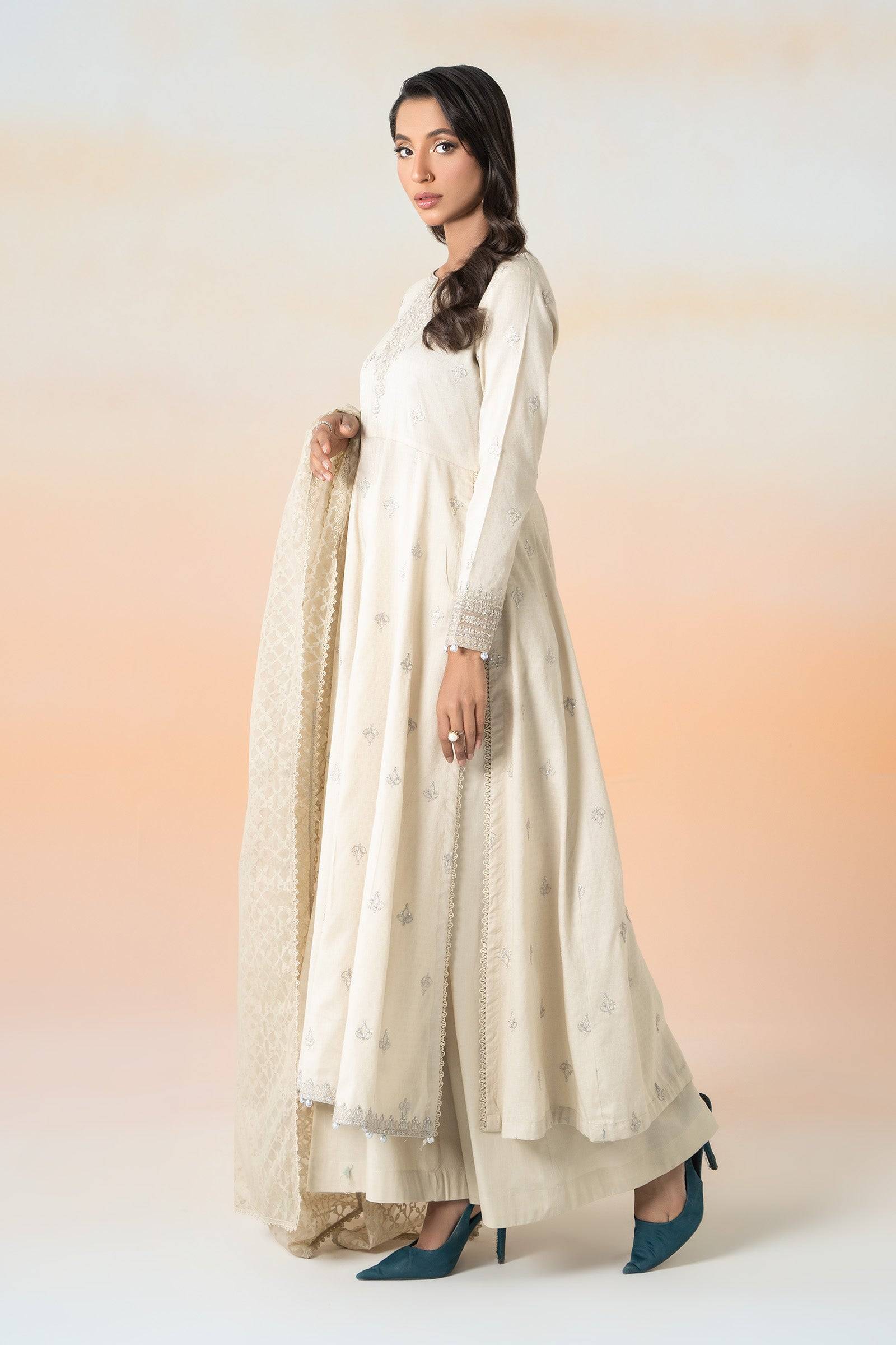 Maira B | Ready to Wear | DW-EF25-30 Beige by Maria Faisal - Registered Vendor of : Maria B - type : Wedding Dress - 100% original wedding dresses