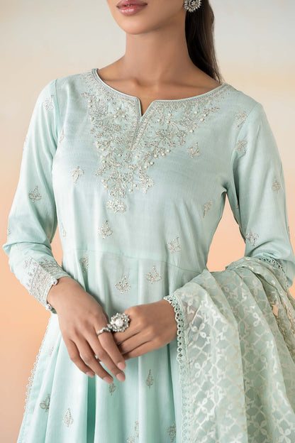 Maira B | Ready to Wear | DW-EF25-30 Sky Blue by Maria Faisal - Registered Vendor of : Maria B - type : Wedding Dress - 100% original wedding dresses