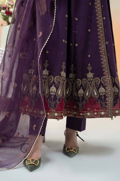 Maira B | Ready to Wear | DW-EF25-40 Purple by Maria Faisal - Registered Vendor of : Maria B - type : Wedding Dress - 100% original wedding dresses