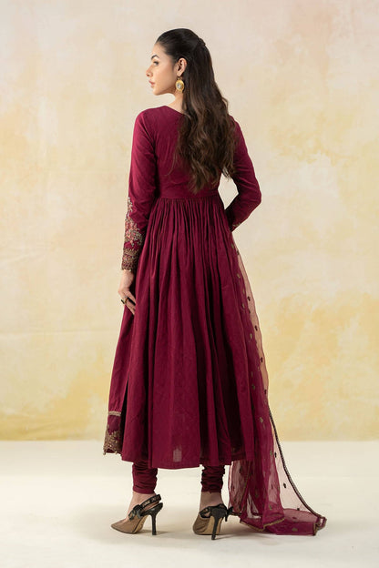 Maira B | Ready to Wear | DW-EF25-43 Magenta by Maria Faisal - Registered Vendor of : Maria B - type : Wedding Dress - 100% original wedding dresses