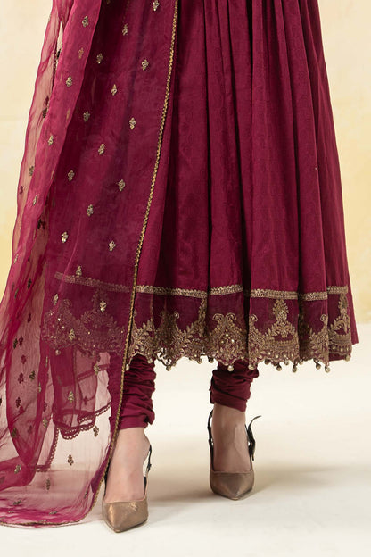 Maira B | Ready to Wear | DW-EF25-43 Magenta by Maria Faisal - Registered Vendor of : Maria B - type : Wedding Dress - 100% original wedding dresses