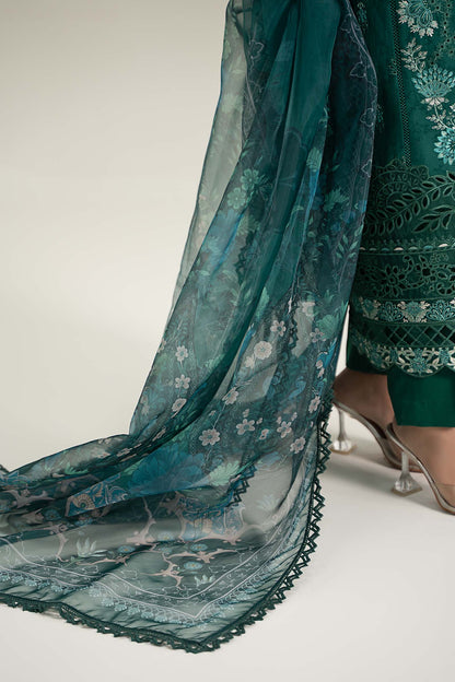 Maira B | Ready to Wear | DW-EF25-47 Green by Maria Faisal - Registered Vendor of : Maria B - type : Wedding Dress - 100% original wedding dresses