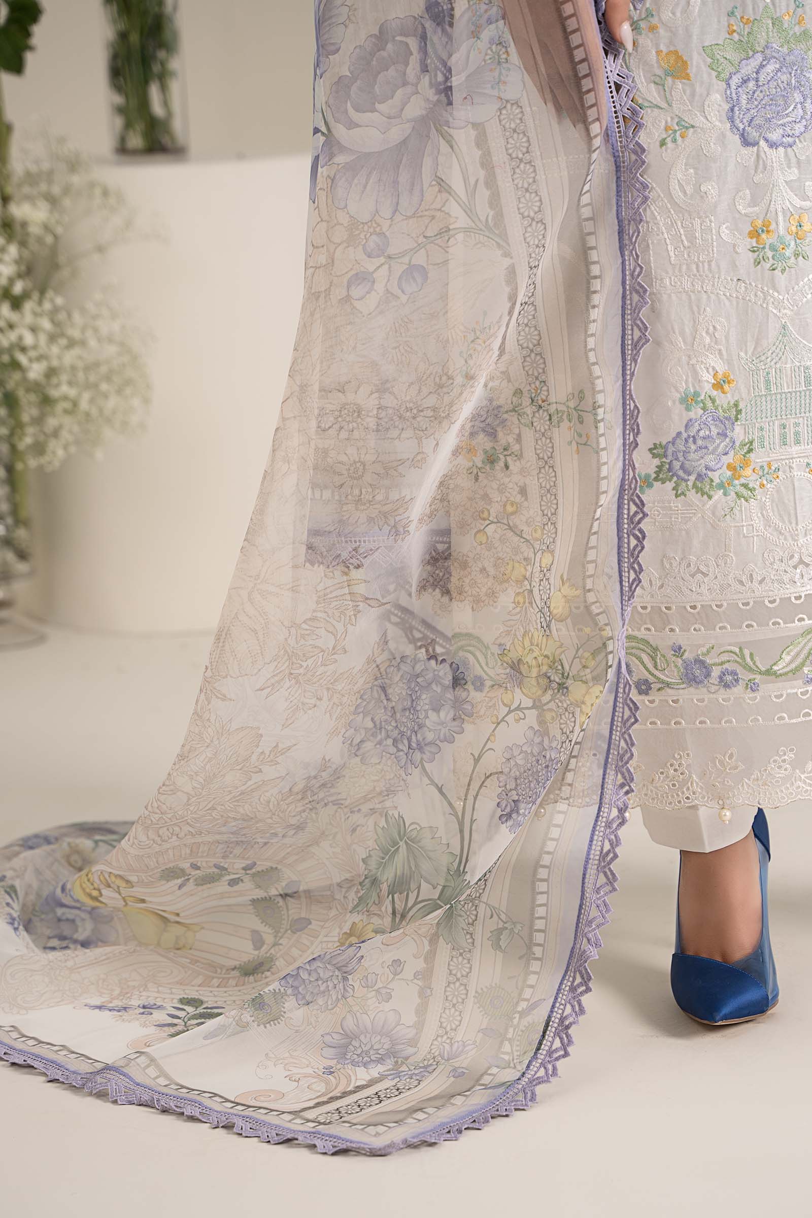 Maira B | Ready to Wear | DW-EF25-49 Off White by Maria Faisal - Registered Vendor of : Maria B - type : Wedding Dress - 100% original wedding dresses
