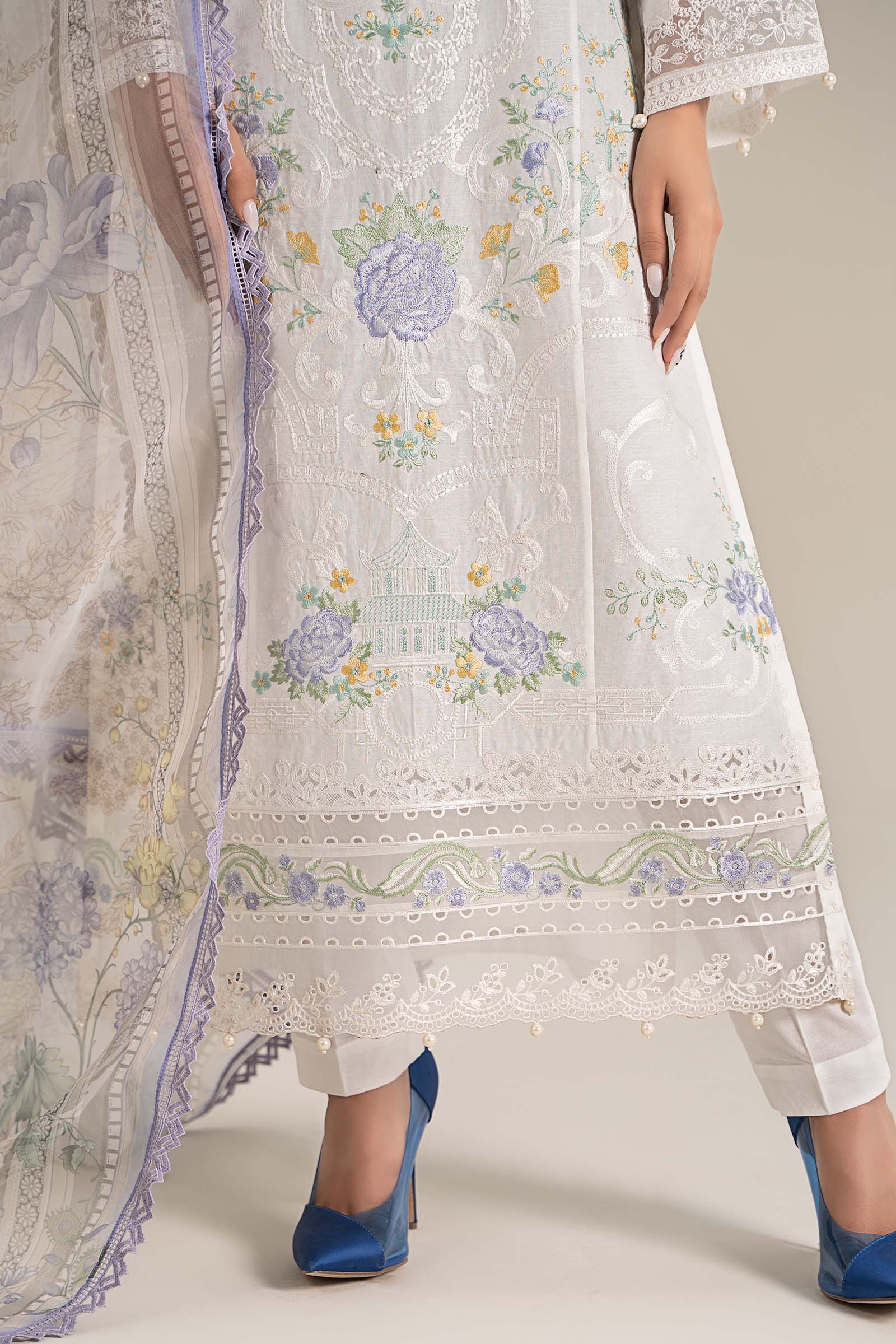 Maira B | Ready to Wear | DW-EF25-49 Off White by Maria Faisal - Registered Vendor of : Maria B - type : Wedding Dress - 100% original wedding dresses