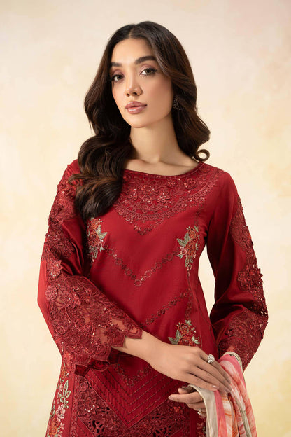 Maira B | Ready to Wear | DW-EF25-53 Red by Maria Faisal - Registered Vendor of : Maria B - type : Wedding Dress - 100% original wedding dresses