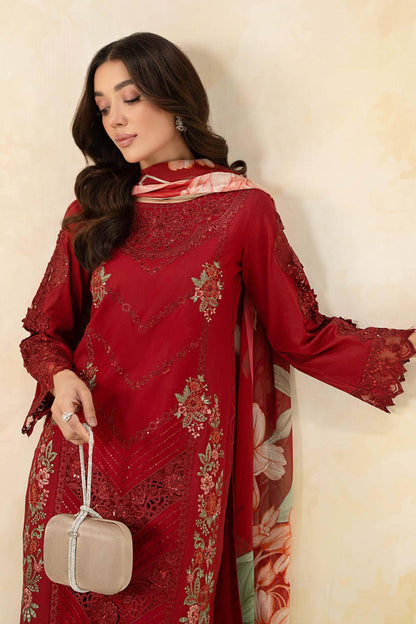 Maira B | Ready to Wear | DW-EF25-53 Red by Maria Faisal - Registered Vendor of : Maria B - type : Wedding Dress - 100% original wedding dresses