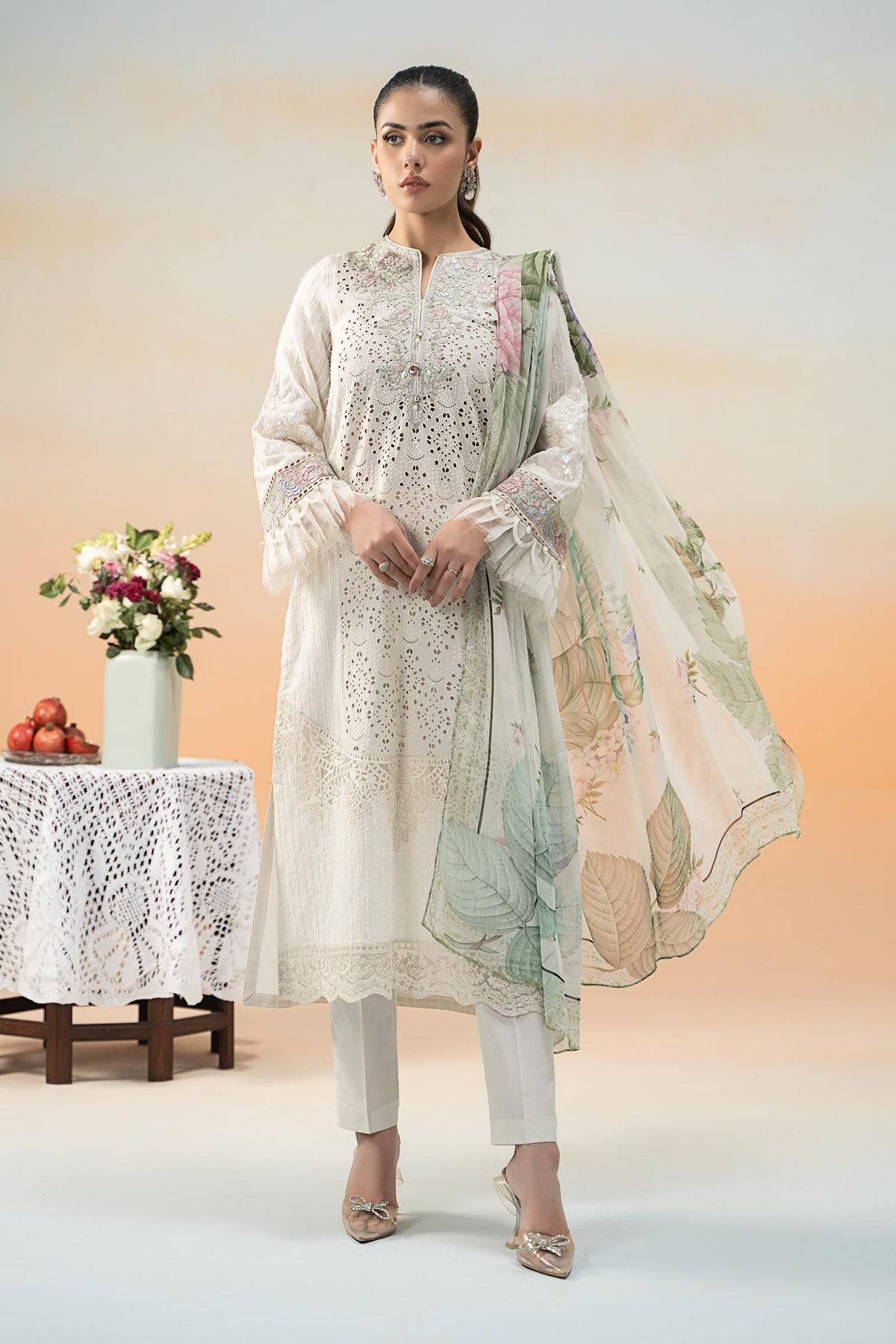 Maria B | Formal Wears | DW-EF25-66 by Maria Faisal - Registered Vendor of : Maria B - type : Ladies Clothes - 100% original wedding dresses