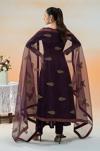 Maira B | Ready to Wear | DW-EF25-68 Purple by Maria Faisal - Registered Vendor of : Maria B - type : Wedding Dress - 100% original wedding dresses