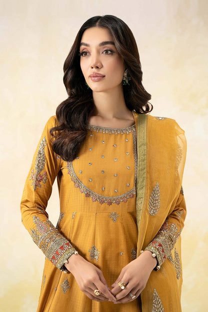 Maria B | Formal Wears | DW-EF25-68 Mustard by Maria Faisal - Registered Vendor of : Maria B - type : Ladies Clothes - 100% original wedding dresses