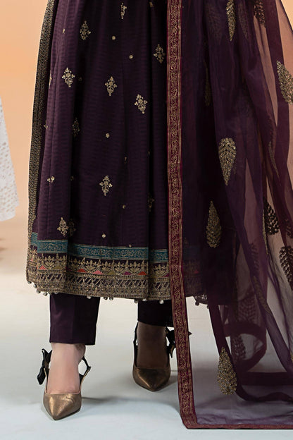 Maira B | Ready to Wear | DW-EF25-68 Purple by Maria Faisal - Registered Vendor of : Maria B - type : Wedding Dress - 100% original wedding dresses