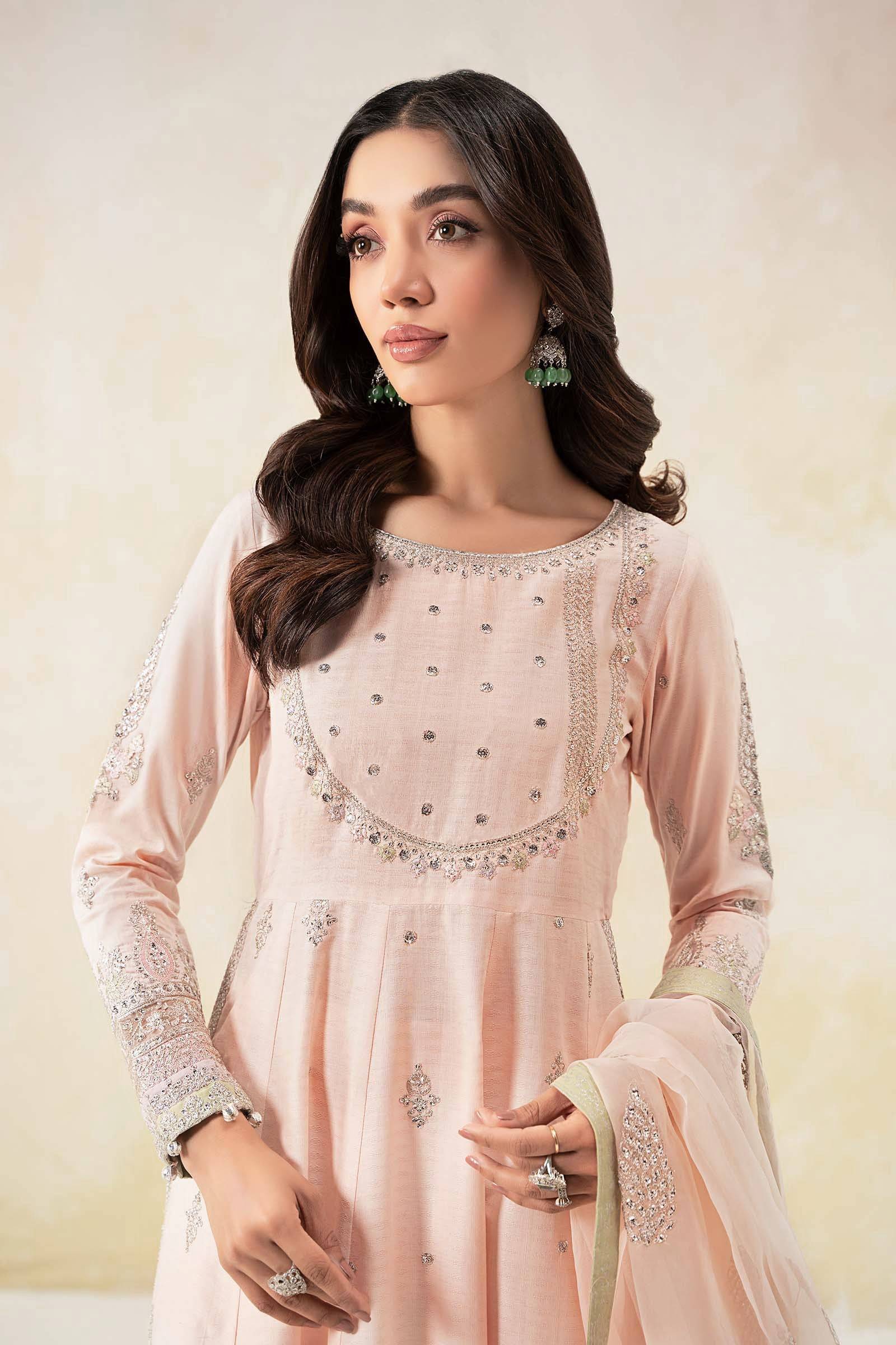 Maira B | Ready to Wear | DW-EF25-68 Pink by Maria Faisal - Registered Vendor of : Maria B - type : Wedding Dress - 100% original wedding dresses