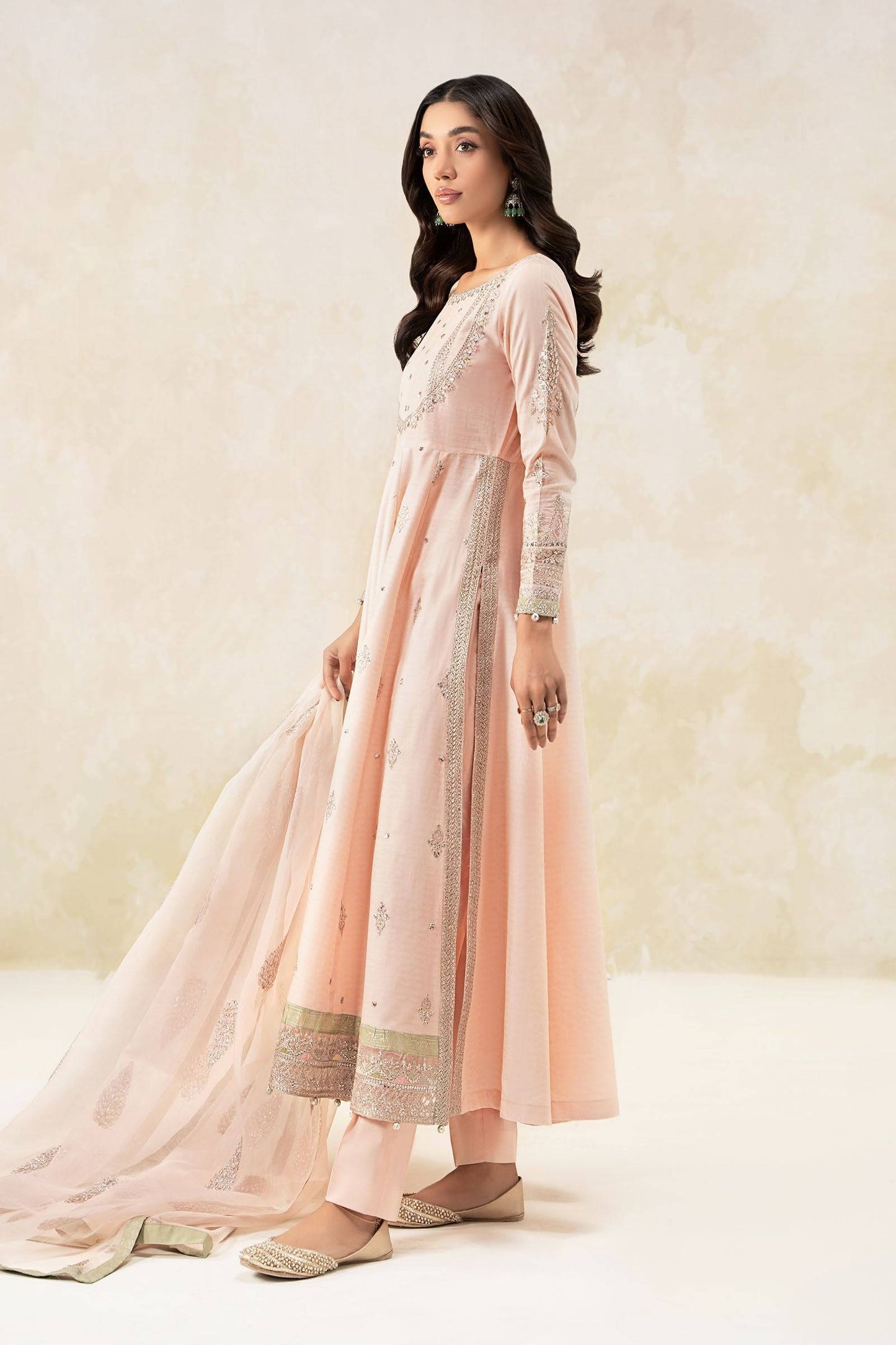 Maira B | Ready to Wear | DW-EF25-68 Pink by Maria Faisal - Registered Vendor of : Maria B - type : Wedding Dress - 100% original wedding dresses