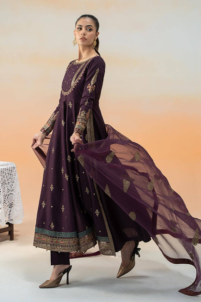 Maira B | Ready to Wear | DW-EF25-68 Purple by Maria Faisal - Registered Vendor of : Maria B - type : Wedding Dress - 100% original wedding dresses
