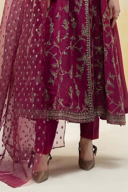 Maira B | Ready to Wear | DW-EF25-78 Magenta by Maria Faisal - Registered Vendor of : Maria B - type : Wedding Dress - 100% original wedding dresses