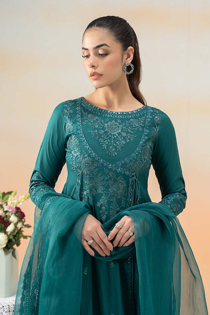 Maira B | Ready to Wear | DW-EF25-83 Teal by Maria Faisal - Registered Vendor of : Maria B - type : Wedding Dress - 100% original wedding dresses