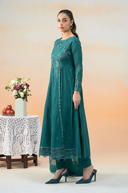 Maira B | Ready to Wear | DW-EF25-83 Teal by Maria Faisal - Registered Vendor of : Maria B - type : Wedding Dress - 100% original wedding dresses