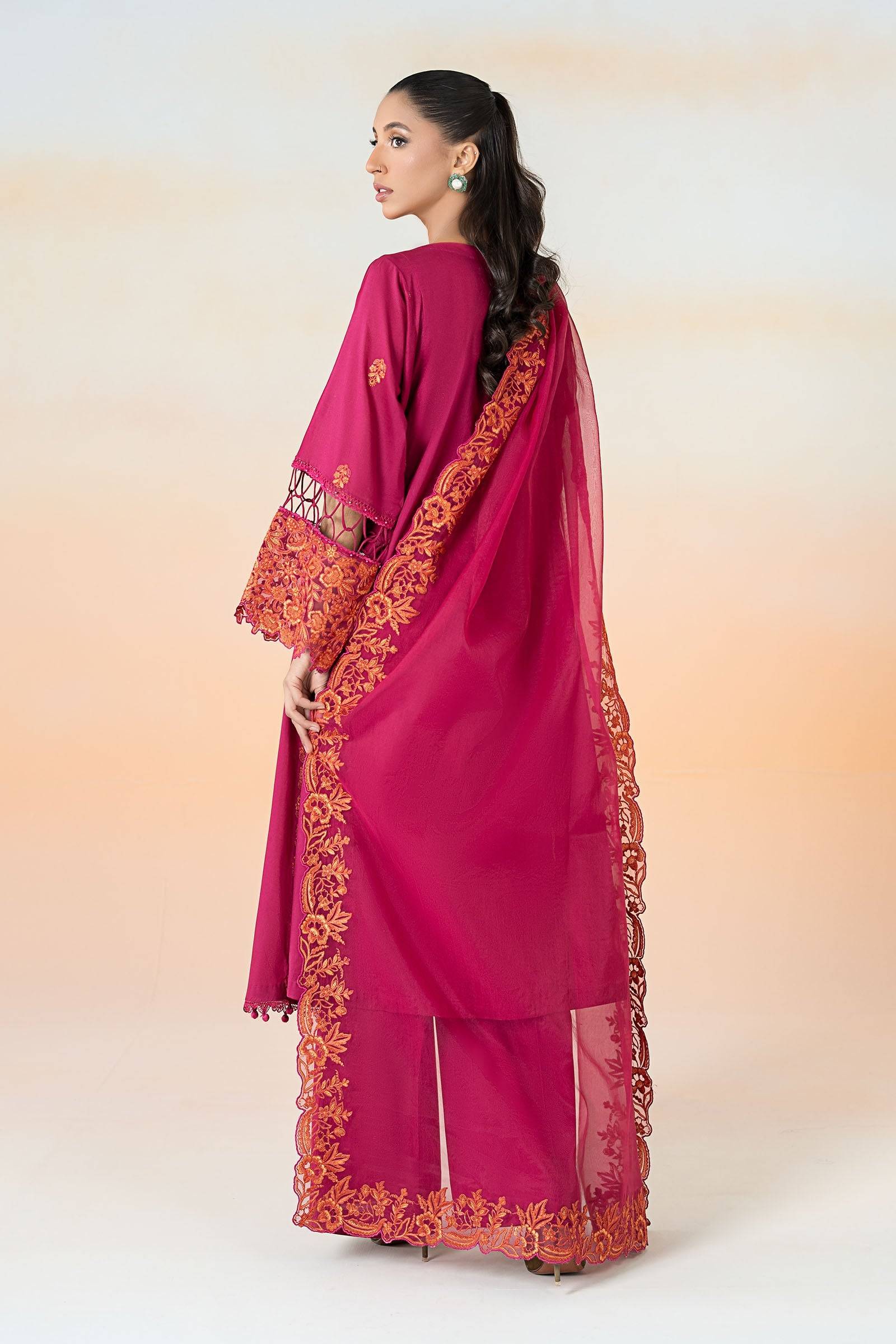 Maira B | Ready to Wear | DW-EF25-95 Pink by Maria Faisal - Registered Vendor of : Maria B - type : Wedding Dress - 100% original wedding dresses