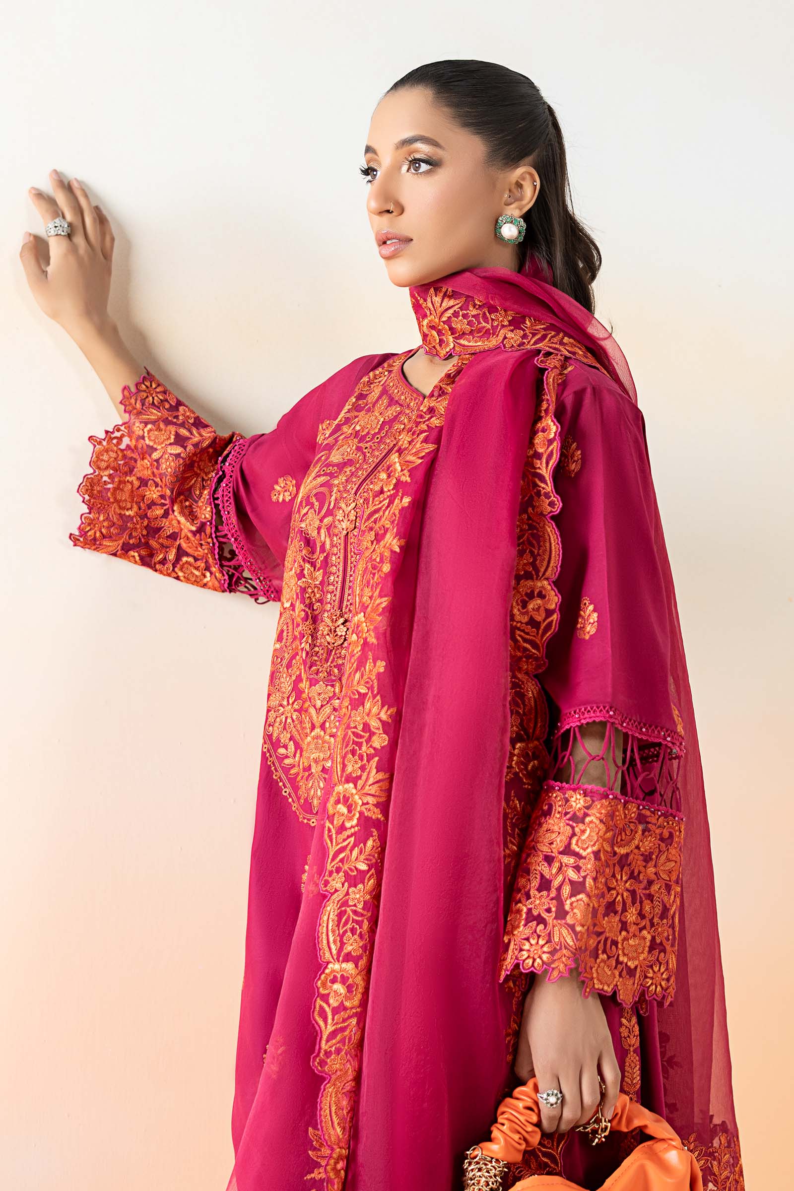 Maira B | Ready to Wear | DW-EF25-95 Pink by Maria Faisal - Registered Vendor of : Maria B - type : Wedding Dress - 100% original wedding dresses