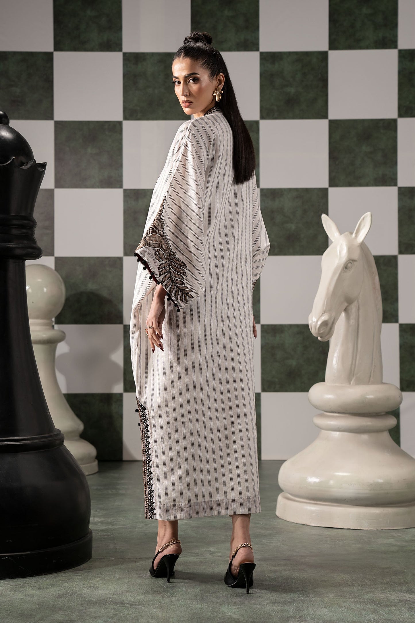 Maria B | Eid Festive Pret | DW-EF26-01 - Luxury Dress - available at Maria Faisal in UK and USA.