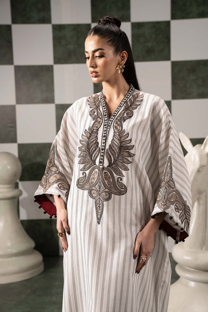Maria B | Eid Collection 2026 | Dw-Ef26-01-Off White - Luxury Dress - available at Maria Faisal in UK and USA.