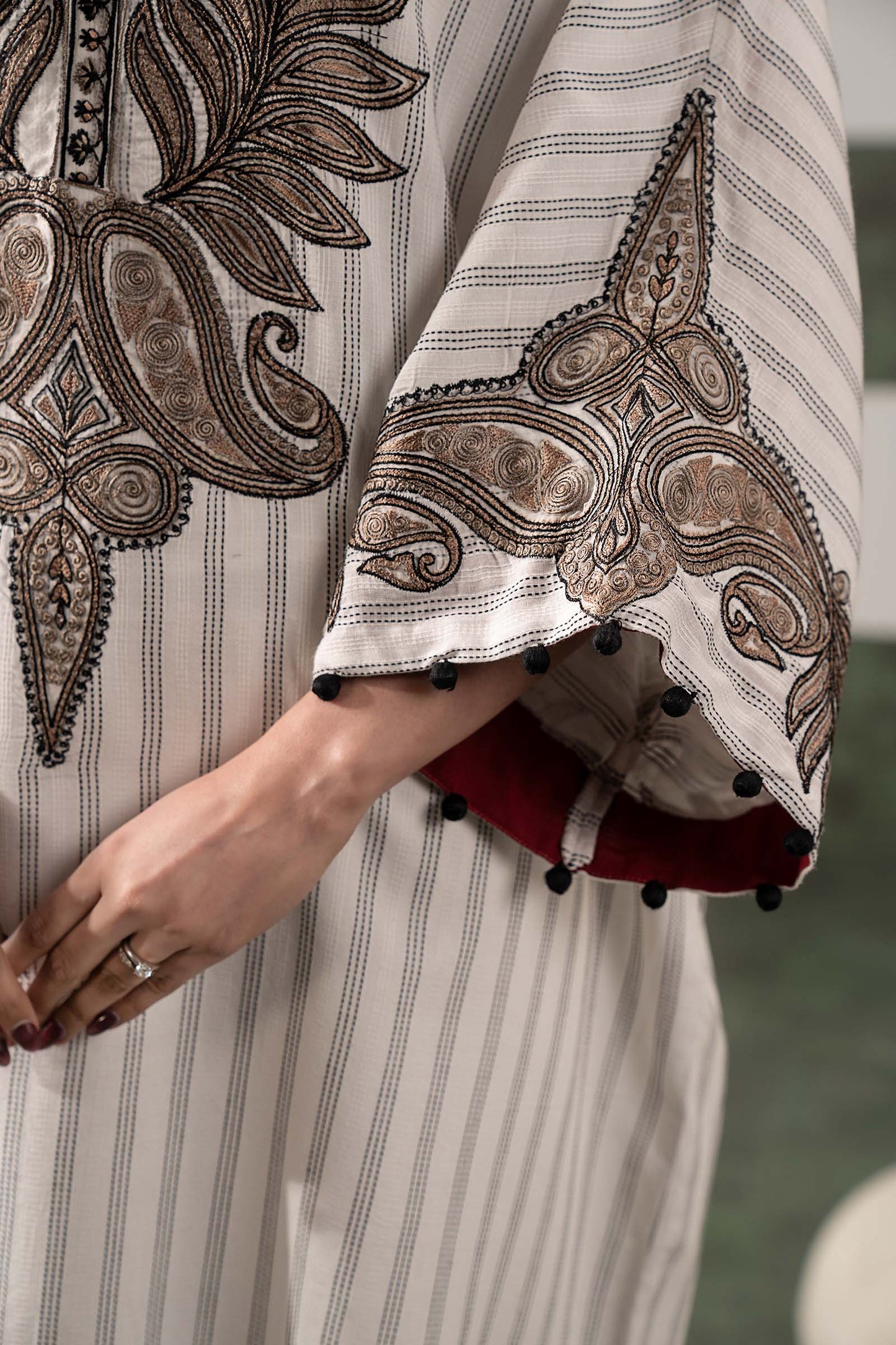 Maria B | Eid Collection 2026 | Dw-Ef26-01-Off White - Luxury Dress - available at Maria Faisal in UK and USA.