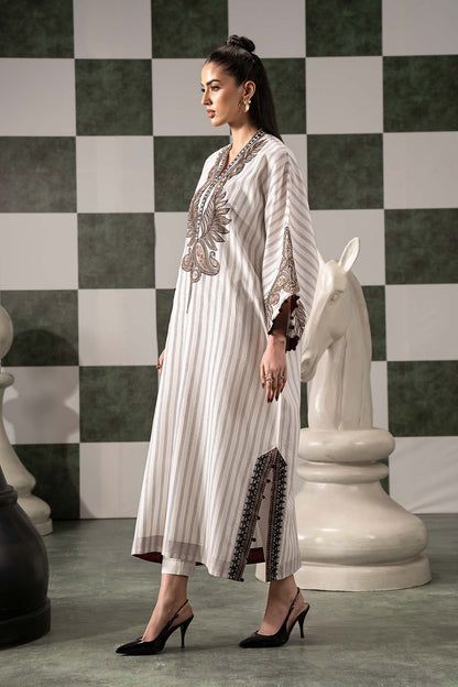 Maria B | Eid Collection 2026 | Dw-Ef26-01-Off White - Luxury Dress - available at Maria Faisal in UK and USA.