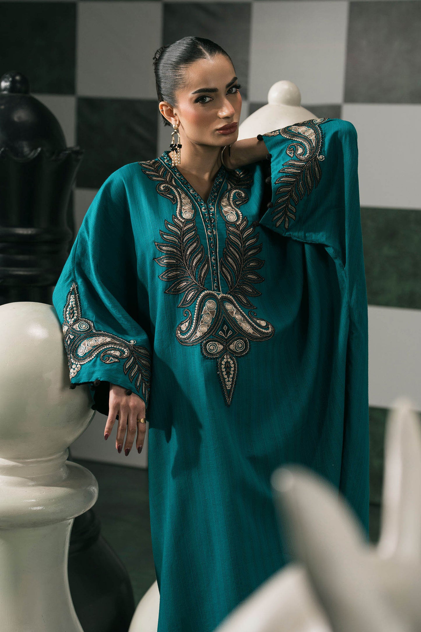 Maria B | Eid Festive Pret | DW-EF26-01 - Luxury Dress - available at Maria Faisal in UK and USA.