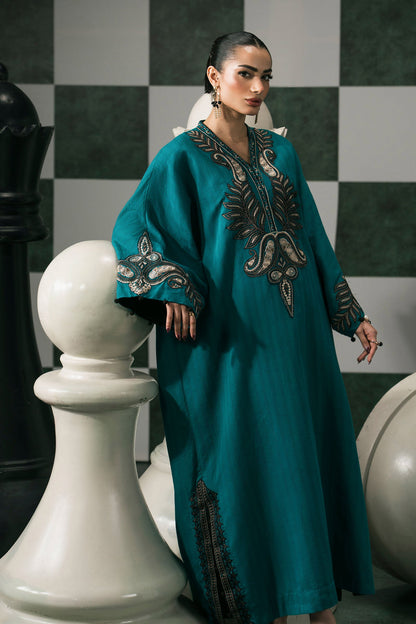 Maria B | Eid Collection 2026 | Dw-Ef26-01 Teal - Luxury Dress - available at Maria Faisal in UK and USA.