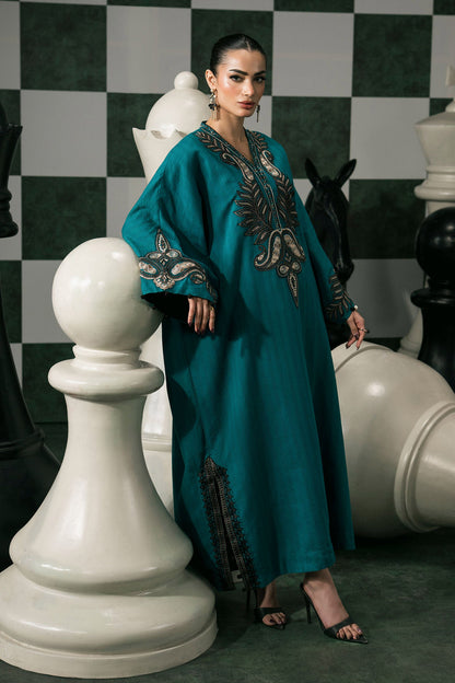 Maria B | Eid Collection 2026 | Dw-Ef26-01 Teal - Luxury Dress - available at Maria Faisal in UK and USA.