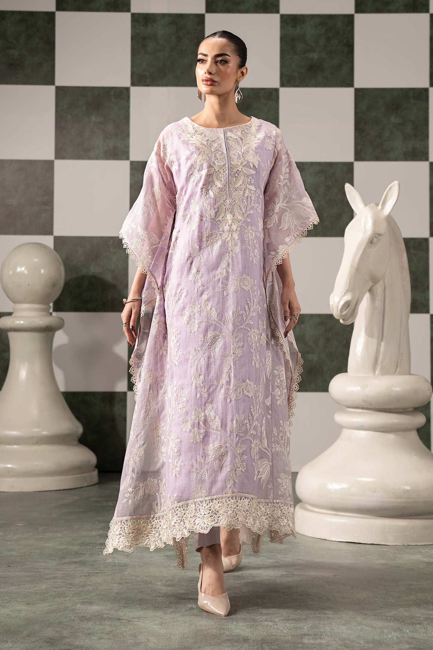 Maria B | Eid Collection 2026 | Dw-Ef26-03 Lilac - Luxury Dress - available at Maria Faisal in UK and USA.