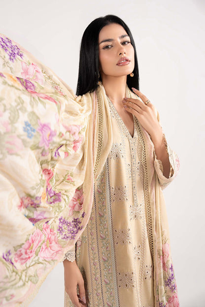 Maria B | Eid Collection 2026 | Dw-Ef26-09 Yellow - Luxury Dress - available at Maria Faisal in UK and USA.