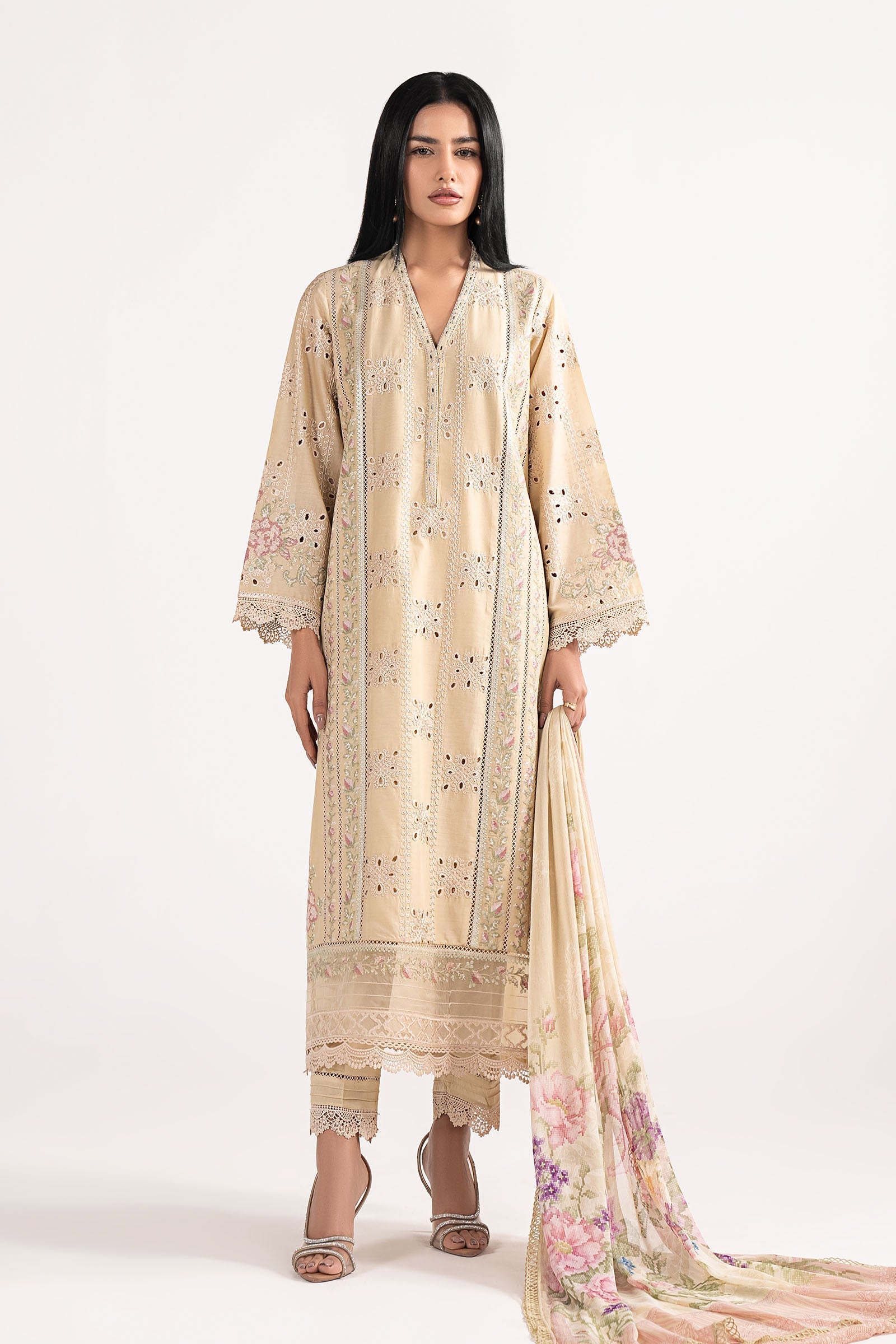 Maria B | Eid Festive Pret | DW-EF26-09 - Luxury Dress - available at Maria Faisal in UK and USA.