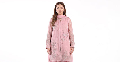 Maria B | Luxury Pret Pre Fall | DW-EF26-101-Pink - Luxury Dress - available at Maria Faisal in UK and USA.