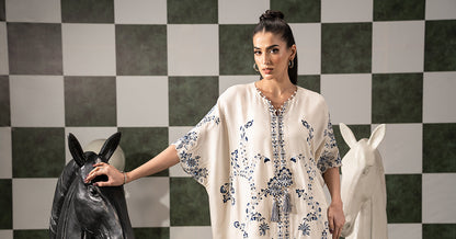 Maria B | Eid Collection 2026 | Dw-Ef26-107 Off White - Luxury Dress - available at Maria Faisal in UK and USA.